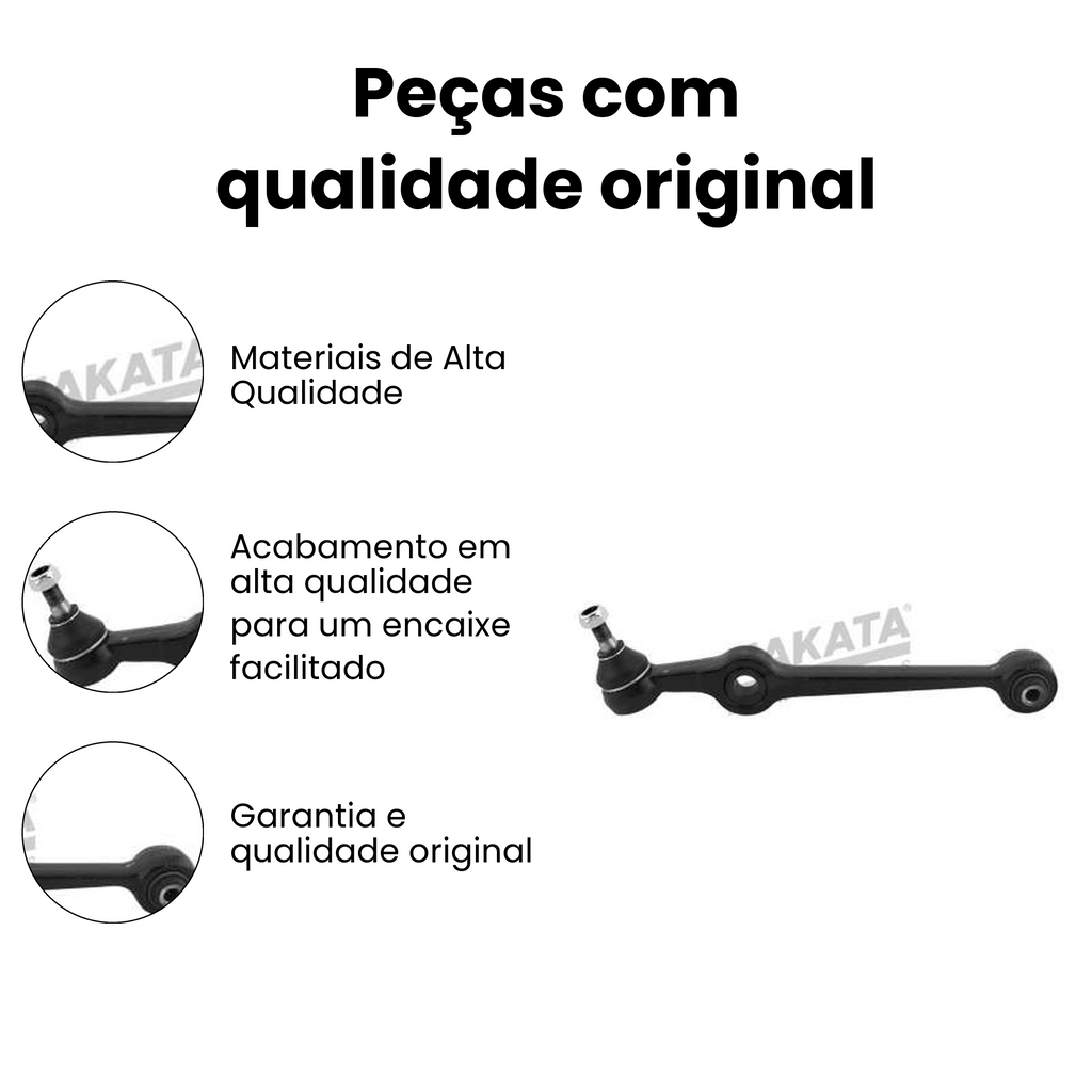 Braço Suspensão Dianteiro Direito/Esquerdo Fiat Elba Uno - Imagem 3