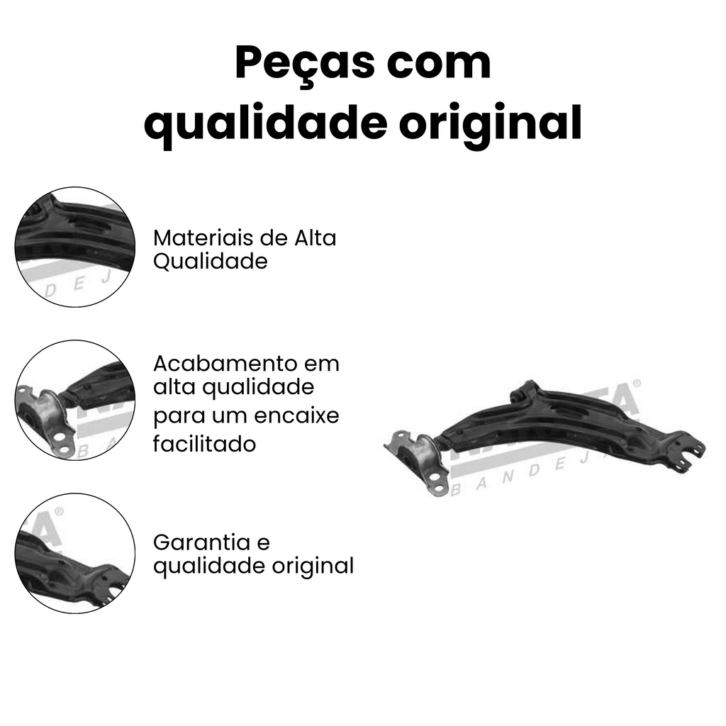 Bandeja Suspensão Dianteira Direita Inferior Strada Palio - Imagem 3