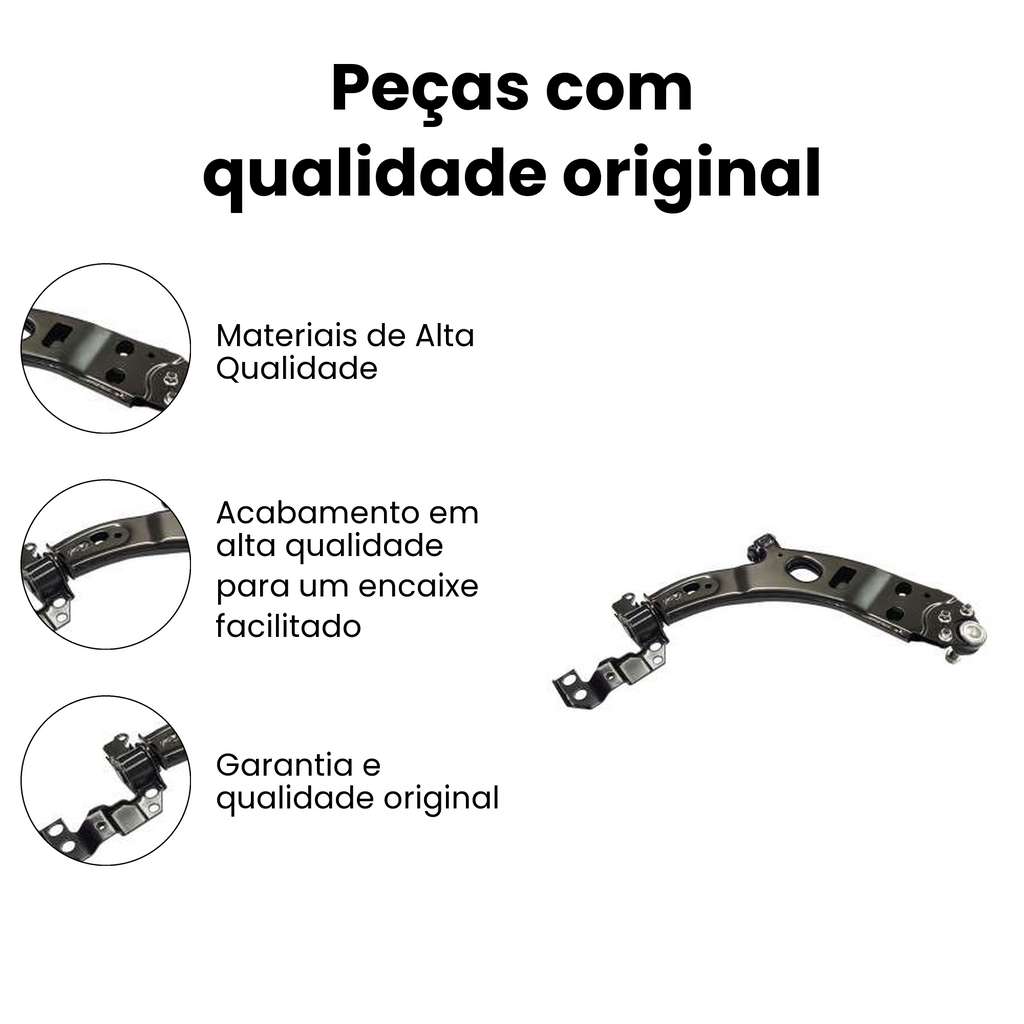 Bandeja Suspensão Dianteira Esquerda Inferior Fiat Palio - Imagem 3