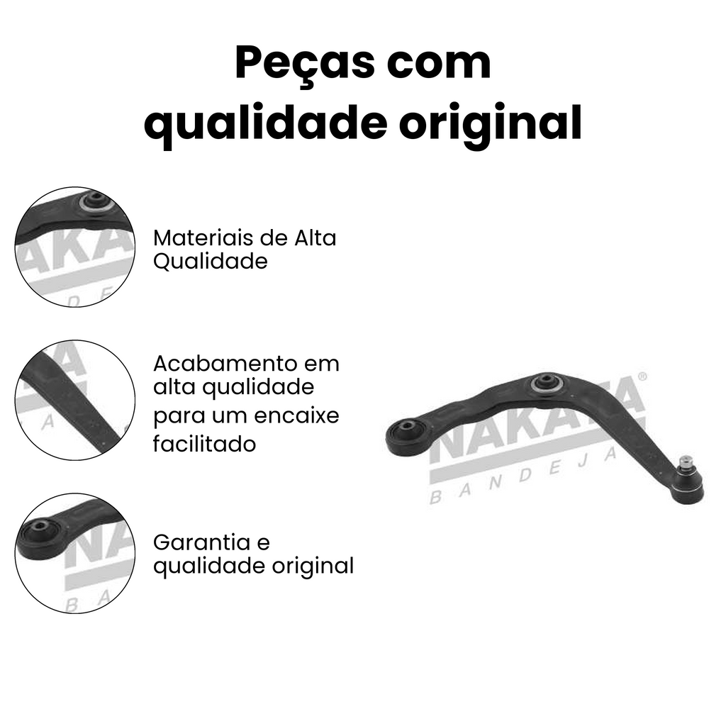 Bandeja Suspensão Dianteira Direita Inferior Peugeot 206 207 - Imagem 3