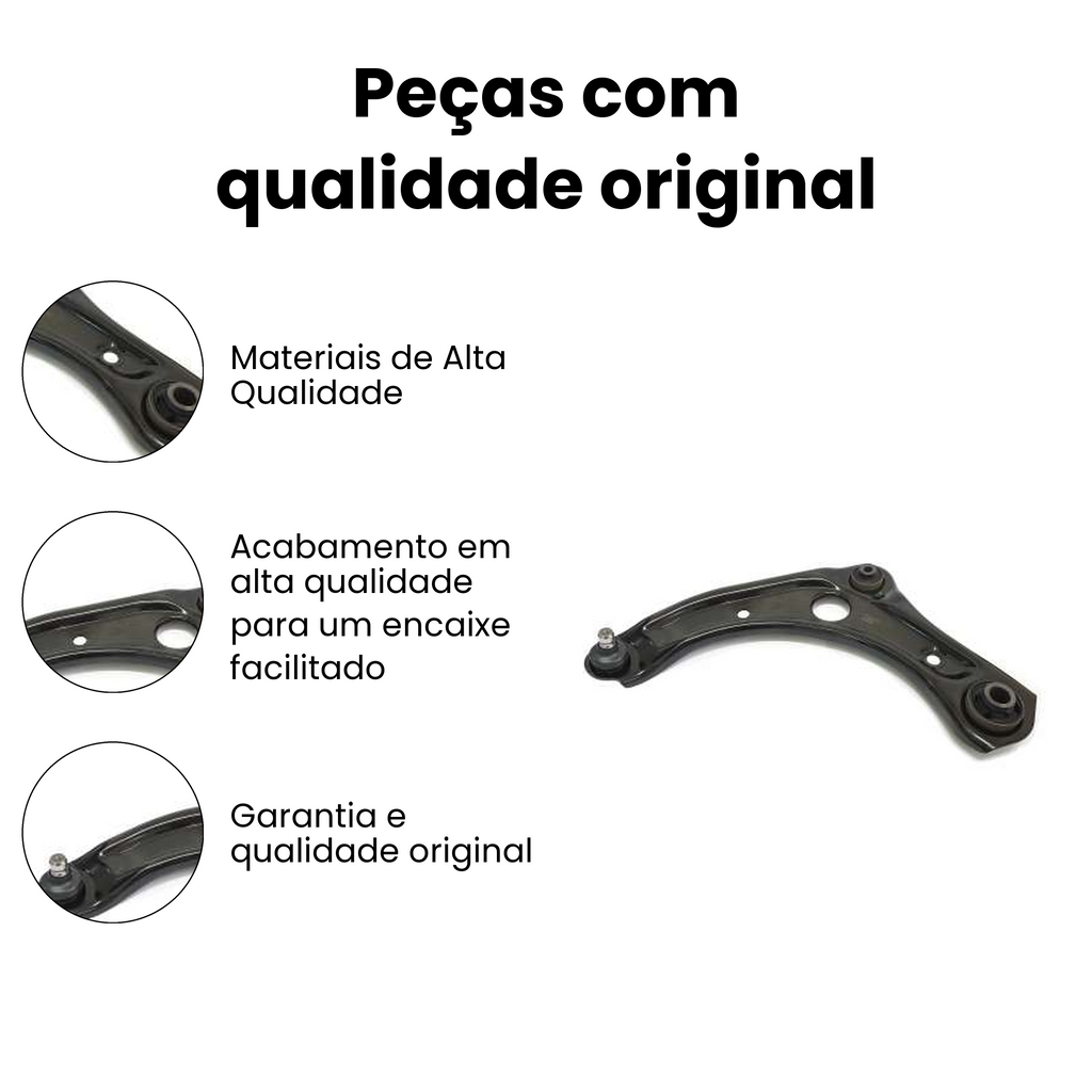 Bandeja Suspensão Dianteira Esquerda Inferior March Versa - Imagem 3