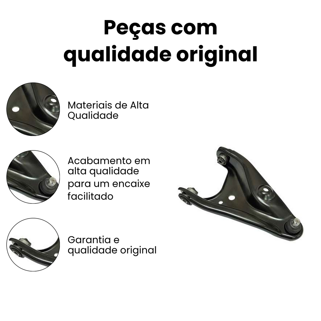 Bandeja Suspensão Dianteira Esquerda Inferior Renault - Imagem 3