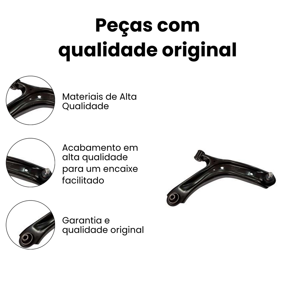 Bandeja Suspensão Dianteira Direita Inferior Renault Kwid - Imagem 3