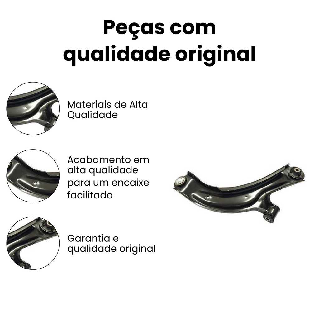 Bandeja Suspensão Dianteira Esquerda Inferior Nissan Sentra - Imagem 3