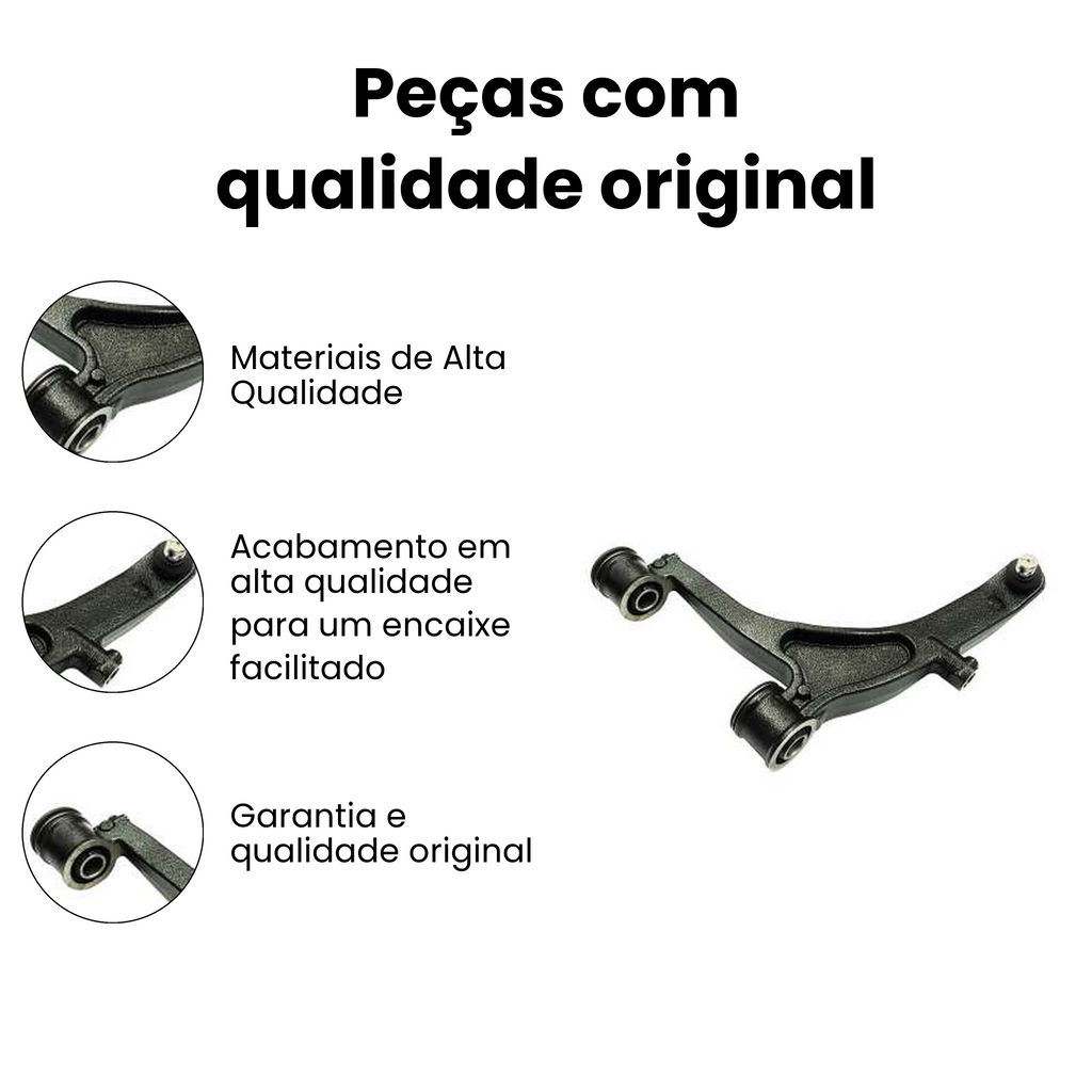 Bandeja Suspensão Dianteira Esquerda Inferior Renault Master - Imagem 3