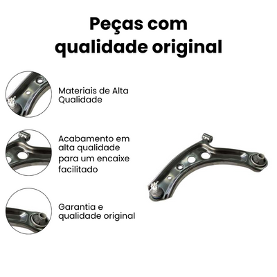 Bandeja Suspensão Dianteira Esquerda Inferior Toyota Etios - Imagem 3