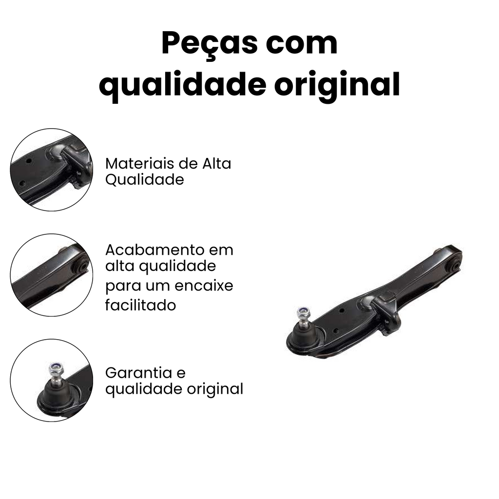 Bandeja Suspensão Dianteira Esquerda Pajero TR4 IO - Imagem 3