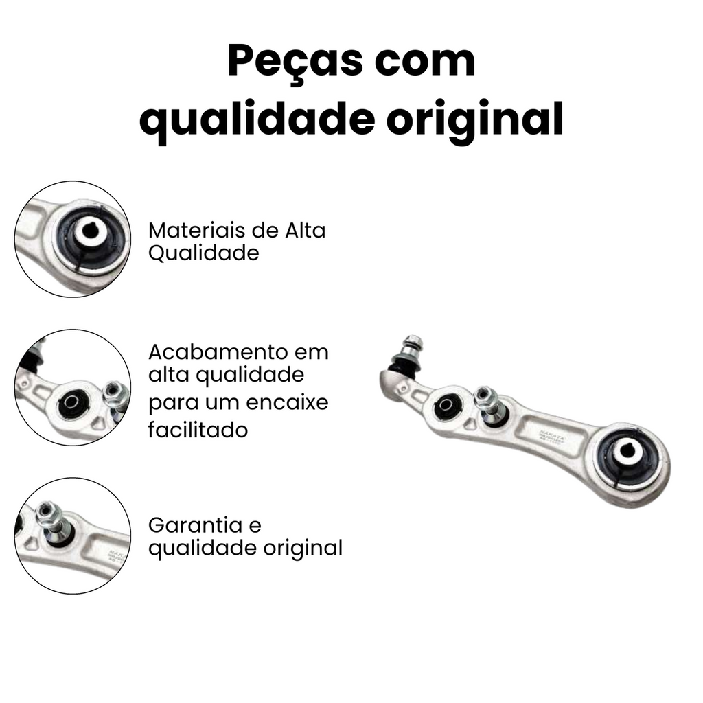 BRACO SUSPENSAO DIANTEIRO ESQUERDO INFERIOR MERCEDES BENZ NBJ9018EP - Imagem 3