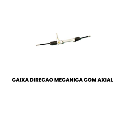 Caixa Direção Mecânica Sem Axial Fiat Uno - Imagem 2