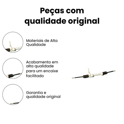 Caixa Direção Mecânica Sem Axial Fiat Uno - Imagem 3