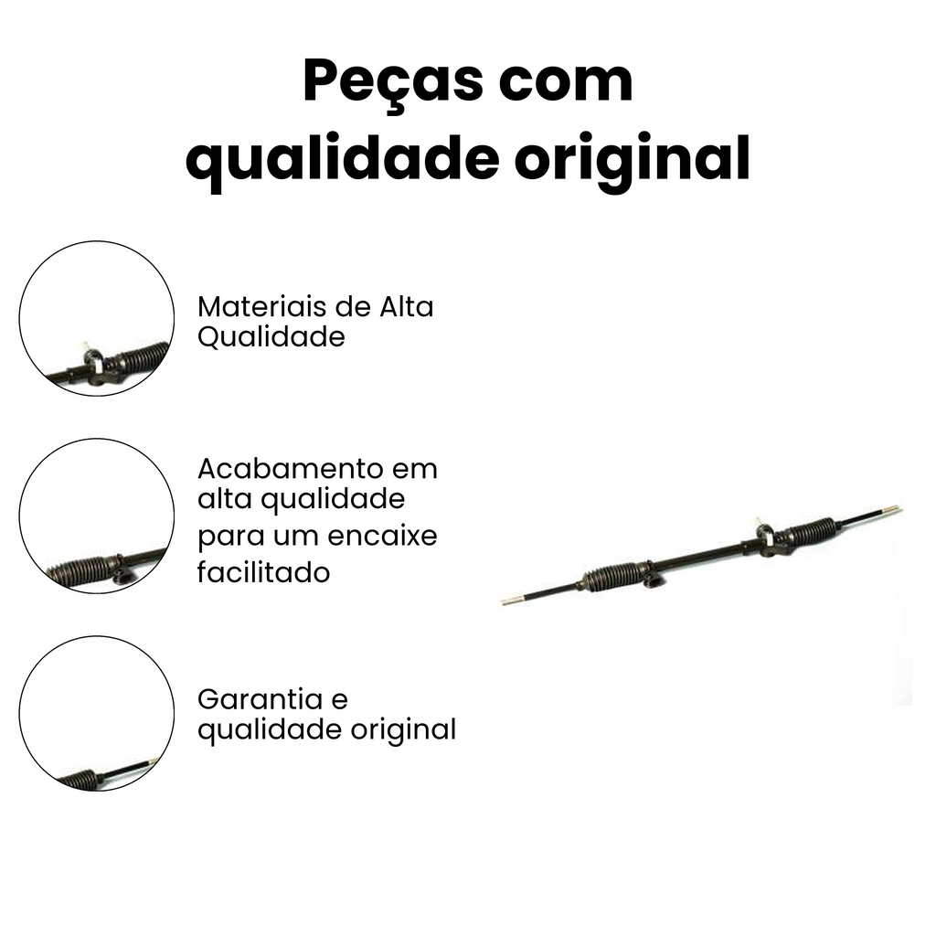 Caixa Direção Mecânica Sem Axial Ford Fiesta Courier - Imagem 3