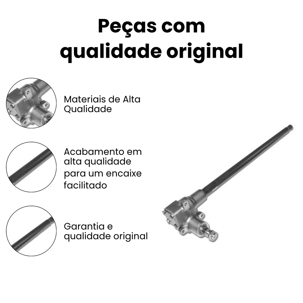 Caixa Direção Mecânica Sem Axial Kombi Volkswagen Original - Imagem 3