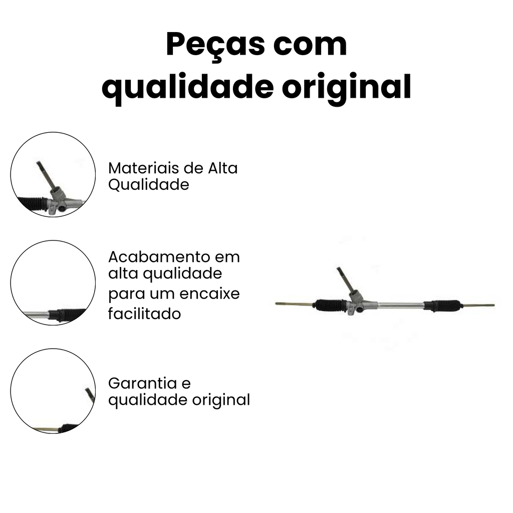 Caixa de Direção Mecânica com Axial Gol Voyage - Imagem 3