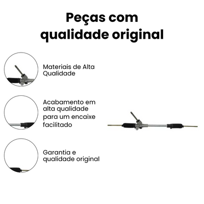 Caixa Direção Mecânica Sem Axial VW Polo Fox - Imagem 3