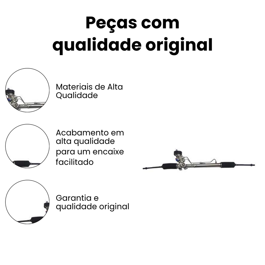 Caixa Direção Hidráulica Com Axial Gol Voyage Vw - Imagem 3