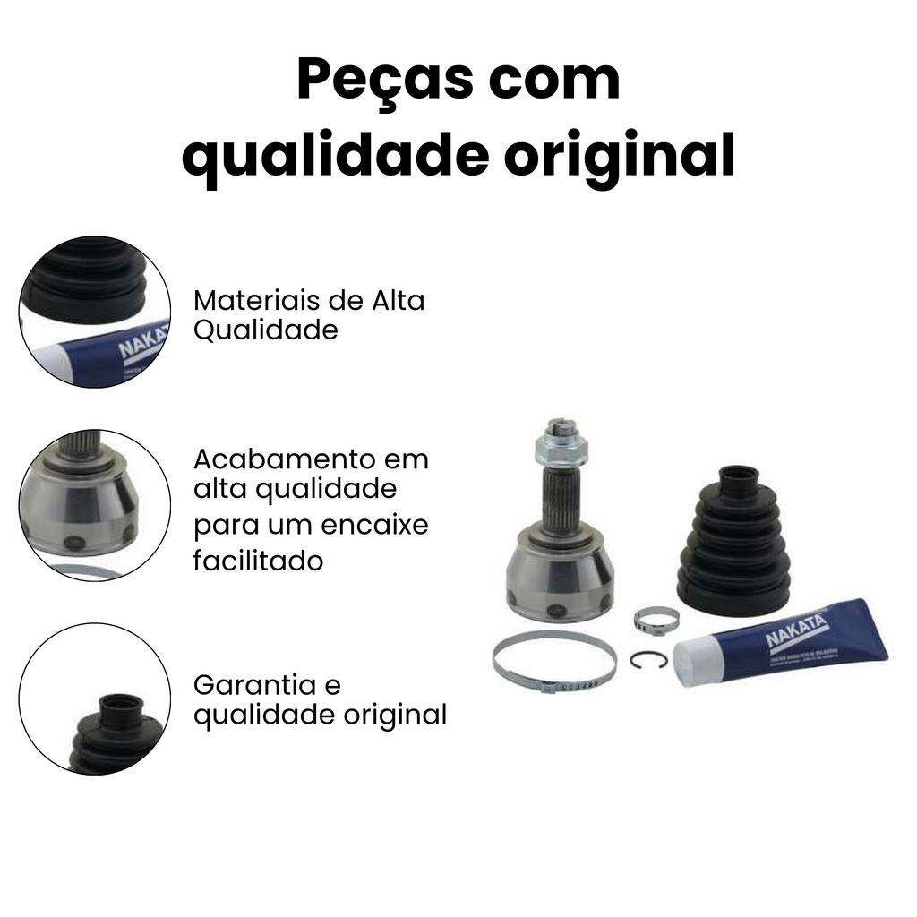 Junta Homocinética Fixa Dianteiro Direito / Esquerdo Fiat - Imagem 3