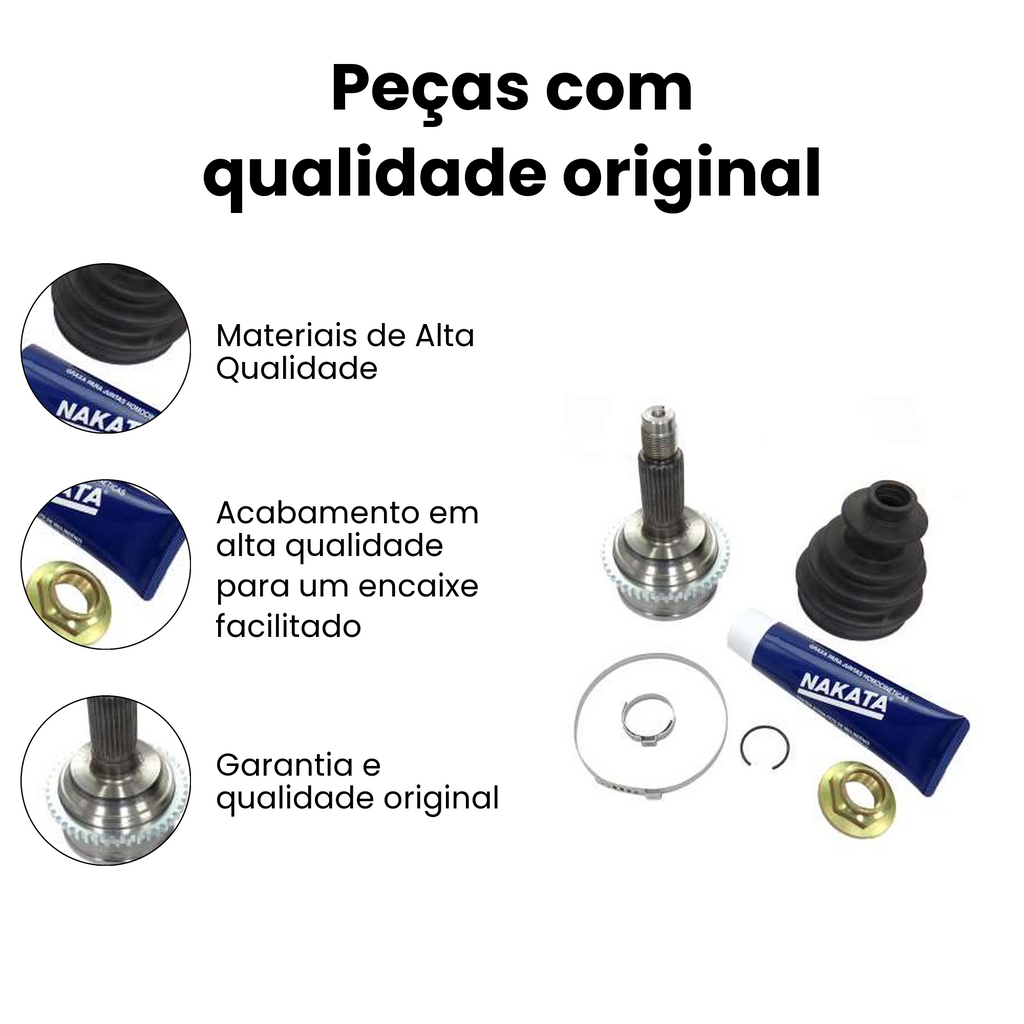 Junta Fixa Roda Direito Esquerdo Ford Fusion - Imagem 3