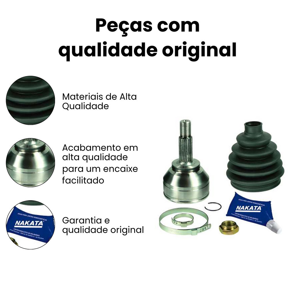 Junta Homocinética Fixa Dianteiro Volkswagen Voyage - Imagem 3