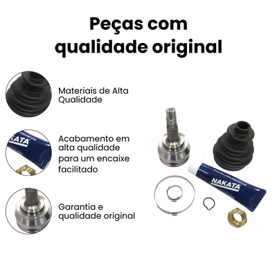 Junta Homocinética Fixa Dianteira Roda Fiat Siena Strada - Imagem 3
