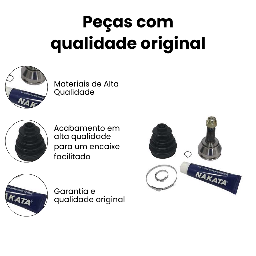 Junta Homocinética Fixa Dianteira Roda Ford Escort - Imagem 3