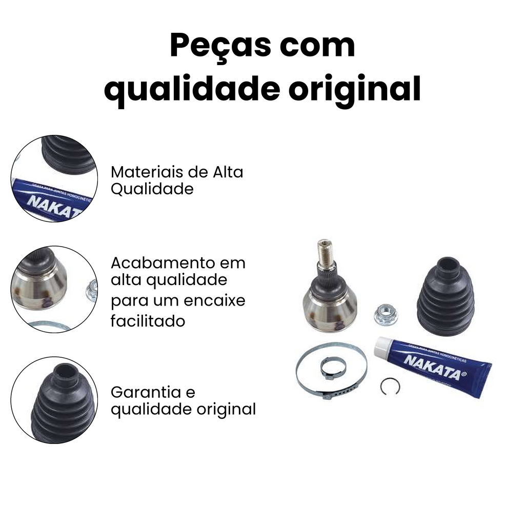 Junta Fixa Roda Direito/Esquerdo VW Polo Virtus - Imagem 3