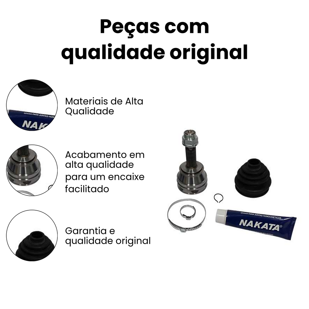 Junta Fixa Roda Direito e Esquerdo Fiat Fiorino - Imagem 3