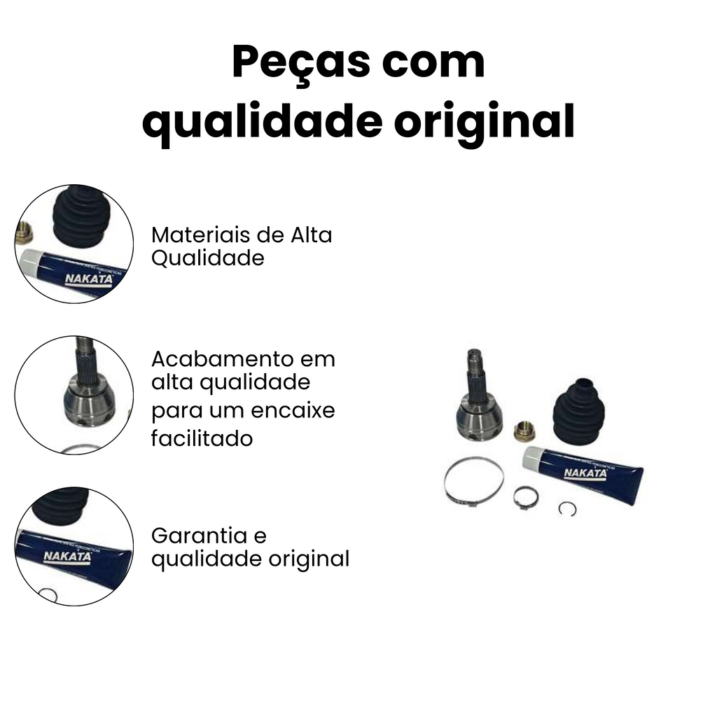 Junta Homocinética Roda Dir/Esq Ford Fiesta Ecosport - Imagem 3