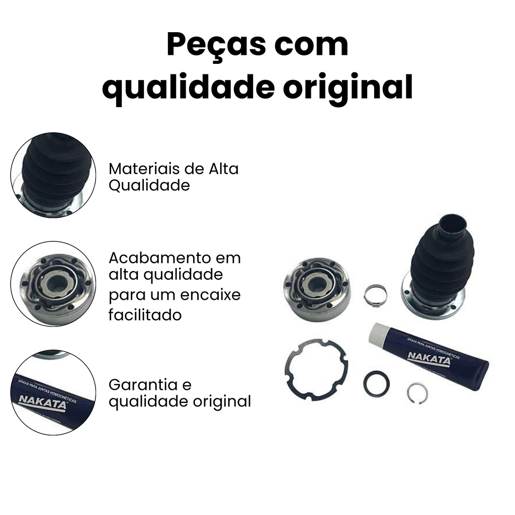 Junta Homocinética Câmbio Kombi VW 1.4 Direito Esquerdo - Imagem 3