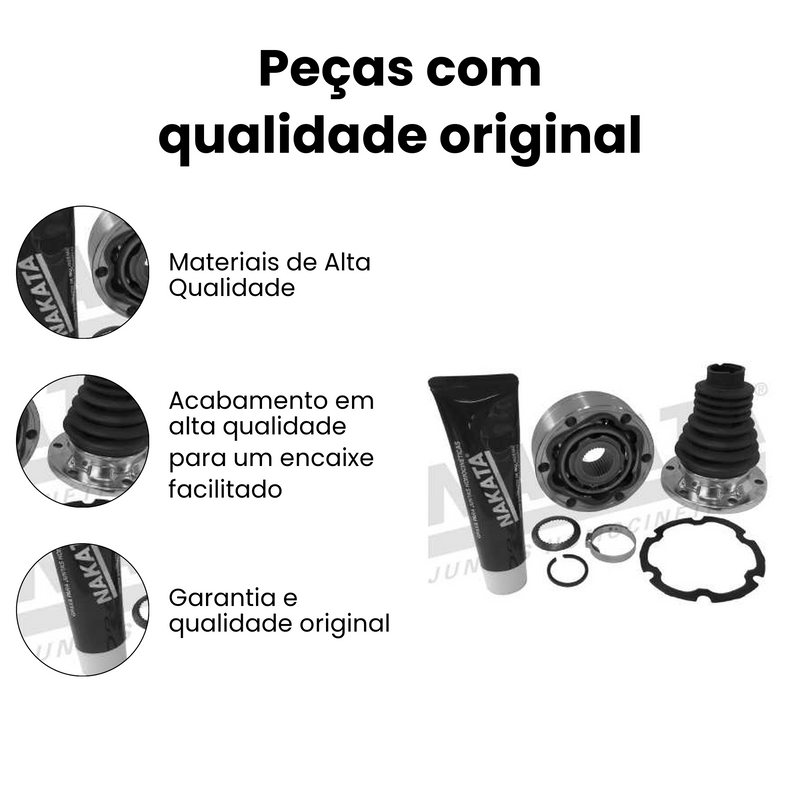 Junta Deslizante Câmbio Dir Esq Volkswagen Fox - Imagem 3