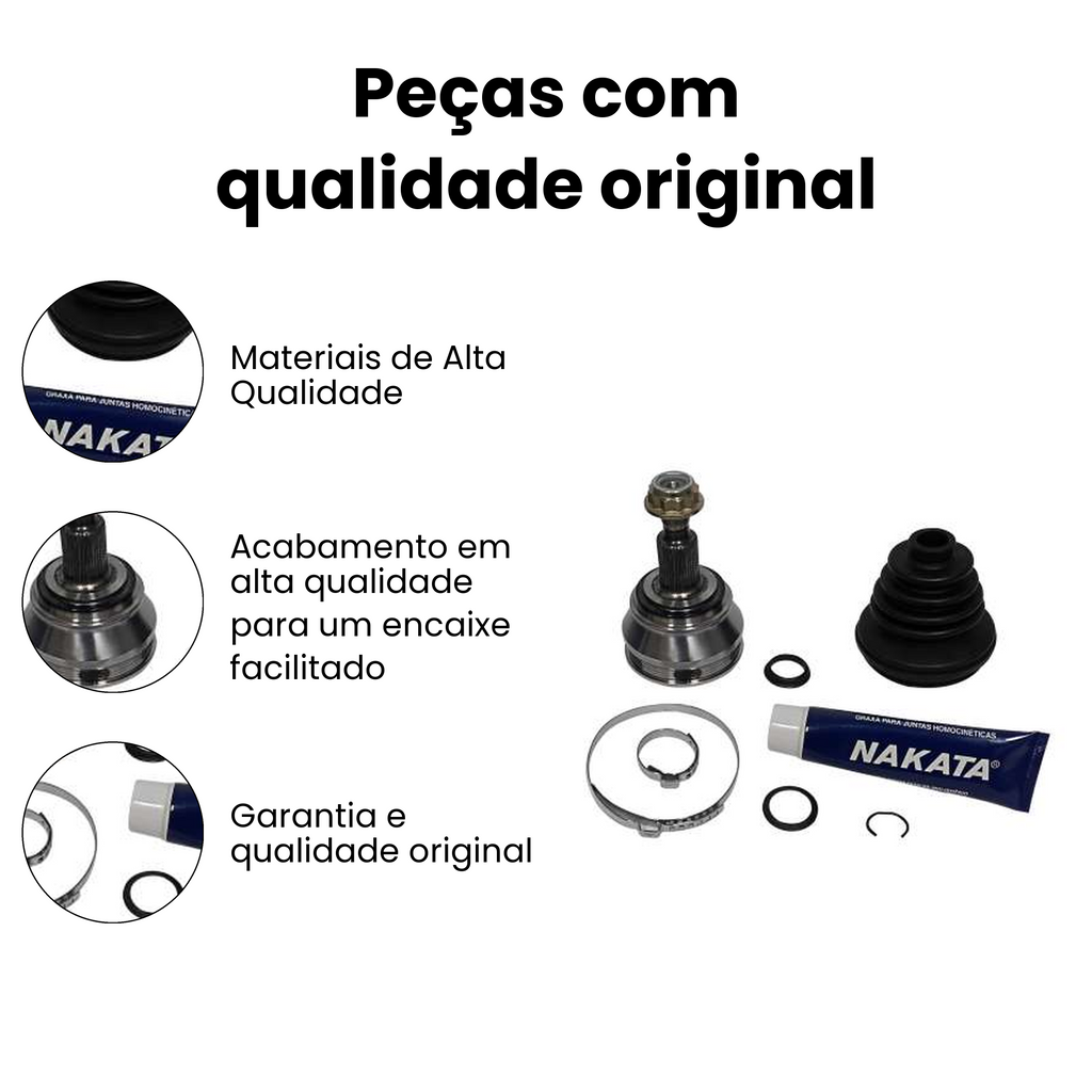 Junta Homocinética Fixa Dianteira Roda VW Golf - Imagem 3