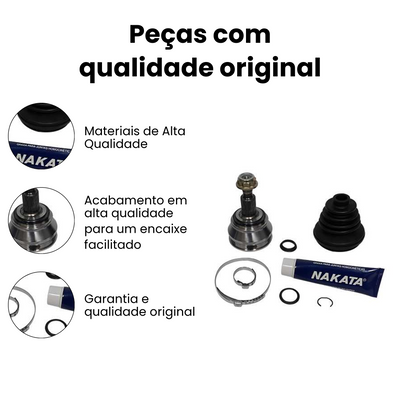 Junta Homocinética Fixa Dianteira Roda VW Golf - Imagem 3