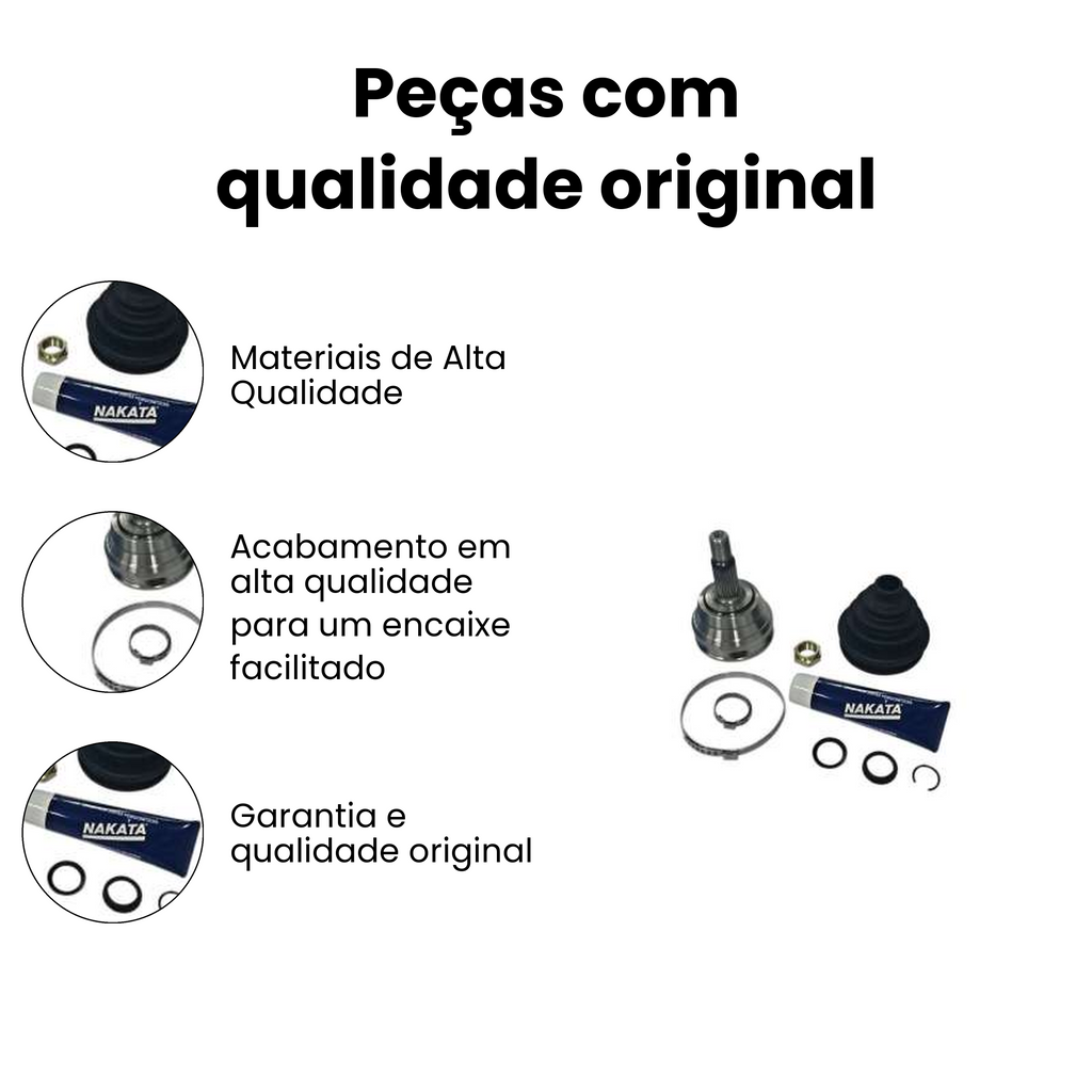 Junta Fixa Roda Direito Esquerdo Ford VW Versailles Quantum - Imagem 3