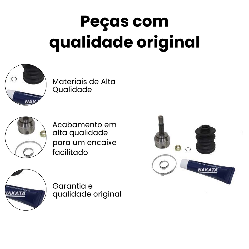 Junta Homocinética Fixa Dianteira Renault Clio - Imagem 3