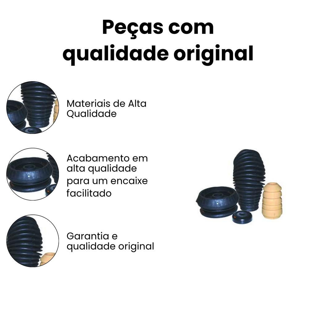 Kit Reparo Amortecedor Dianteiro Courier Fiesta Original - Imagem 3