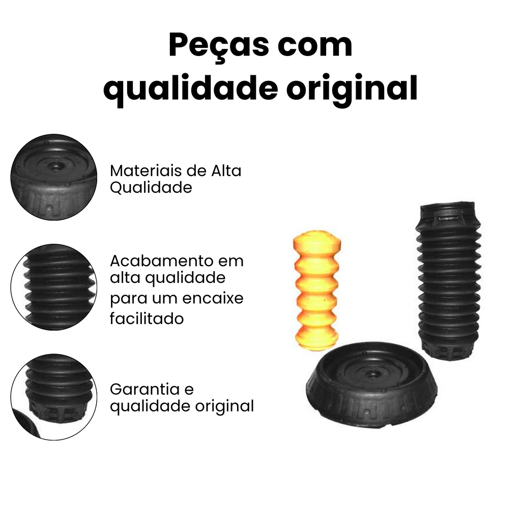 Kit Reparo Amortecedor Traseiro Direito Esquerdo Ford KA - Imagem 3