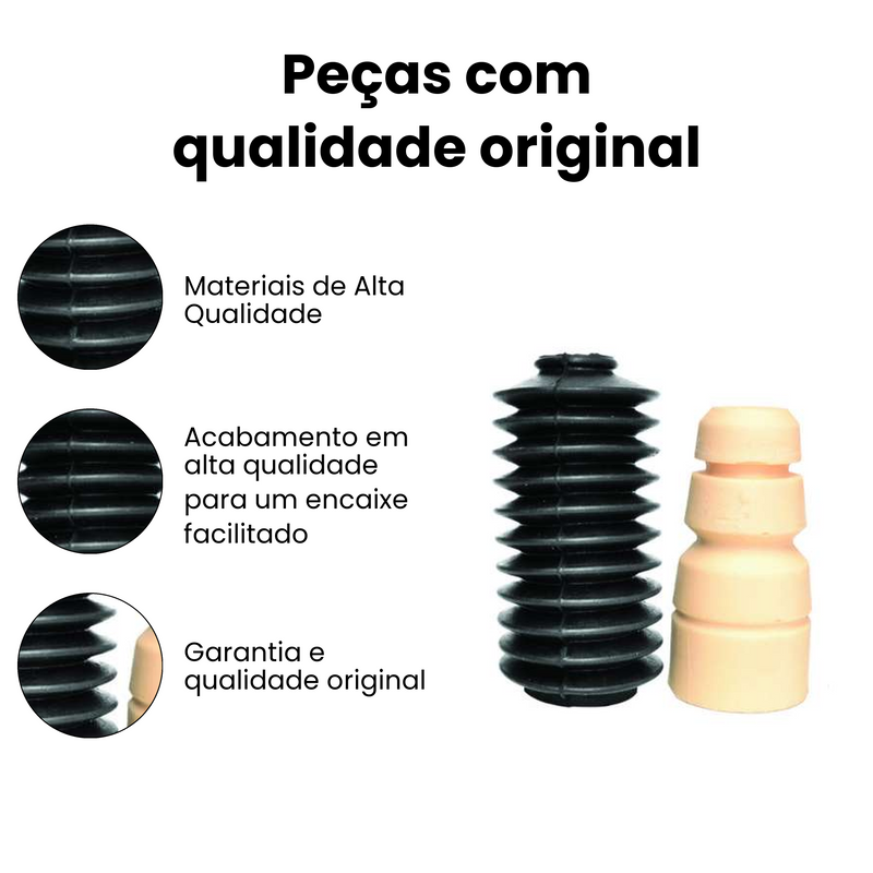 Kit Amortecedor Tras Dir Esq VW Gol 82-08 Voyage 1987 - Imagem 3