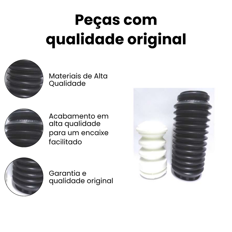 Kit Amortecedor Tras Dir Esq Gol G2 G3 G4 Parati Saveiro Voyage VW - Imagem 3