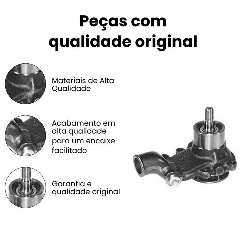 Bomba Água Perkins 4236 4248 Case 580H 1969-1980 Chrysler D4 - Imagem 3