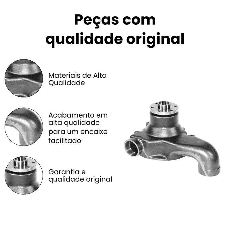 Bomba Água Mercedes Benz 1620 1996-2012 OF1318 OF1620 OF1721 - Imagem 3