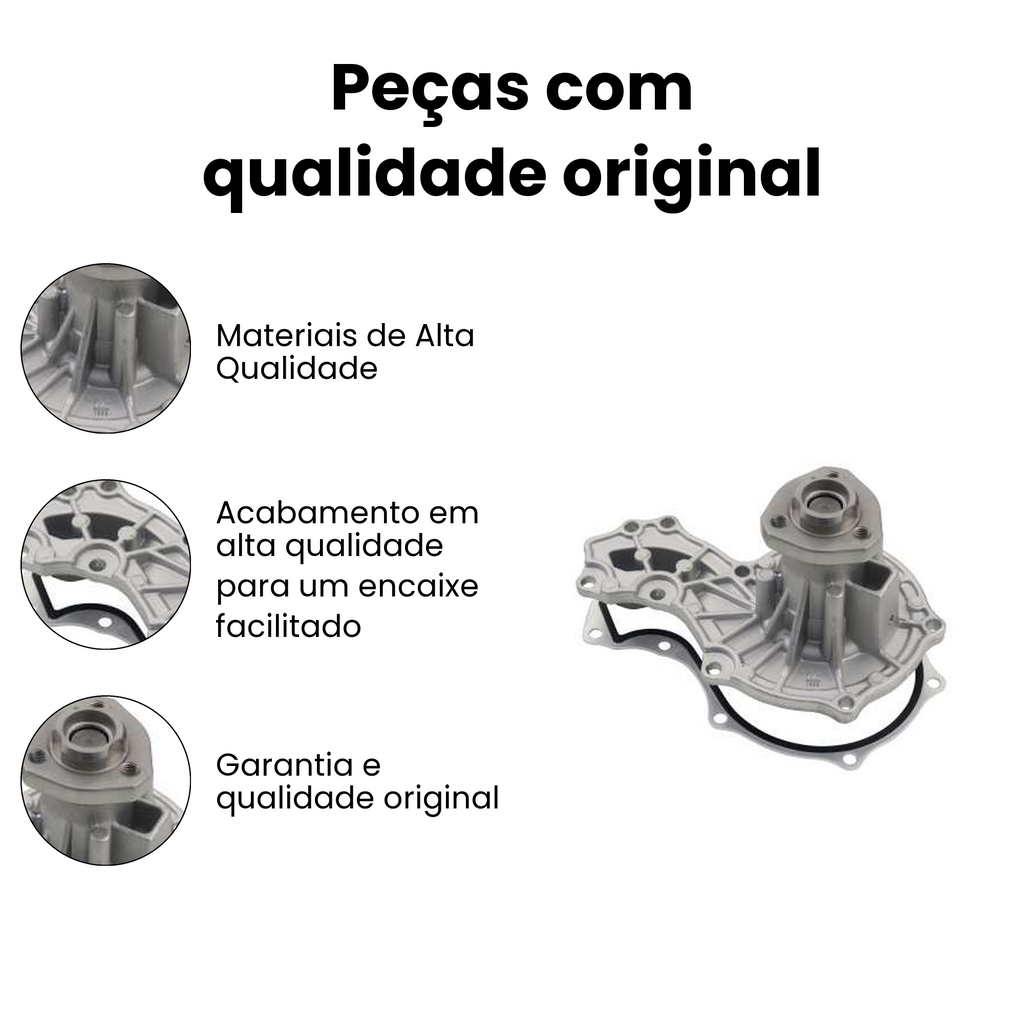 Bomba de Água Volkswagen Ford Saveiro Parati AP - Imagem 3