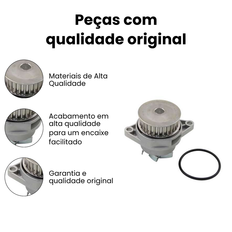 Bomba Água Volkswagen CrossFox Fox Gol Golf Kombi Polo Savei - Imagem 3
