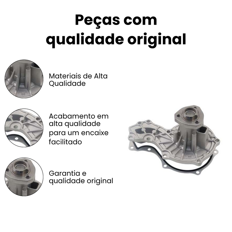Bomba Água Gol Saveiro Voyage Parati Logus VW Original - Imagem 3