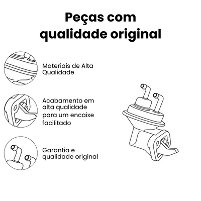 Bomba Combustível Mecânica VW Parati Pampa CHT 1.6 - Imagem 3