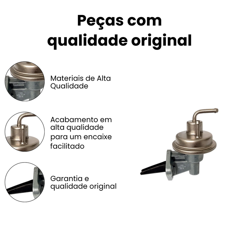 Bomba Combustível Mecânica Gasolina Volkswagen Gol 1986-2006 - Imagem 3
