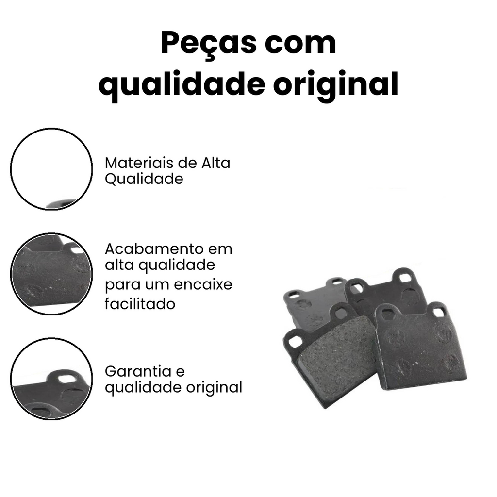 Pastilha de Freio Traseira Fusca - Nakata - Imagem 3