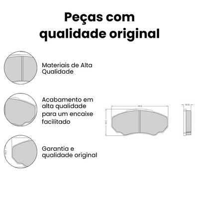 Pastilha Freio Dianteira Citroen Jumper 2001-2006 - Imagem 3