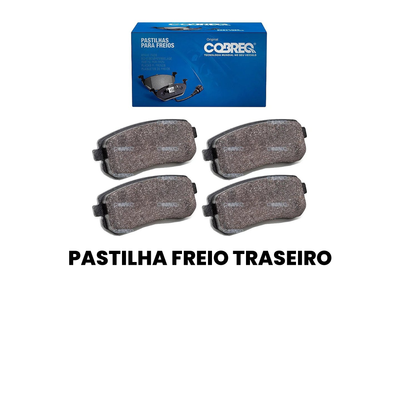 PASTILHA FREIO TRASEIRO Cargo 815/1119/17.280 98-11 - Imagem 2
