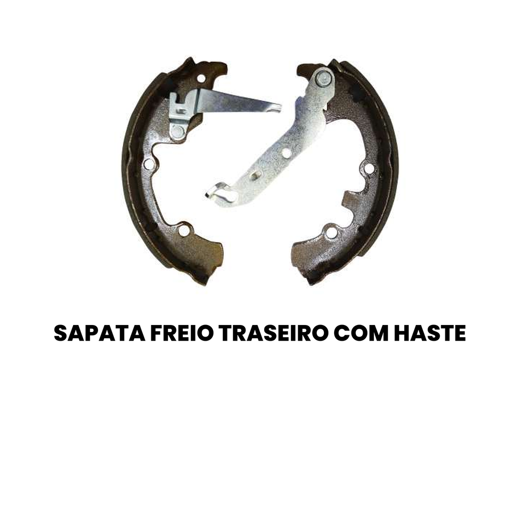 Sapata de Freio Traseira Com Haste Ford Fiesta - Imagem 2