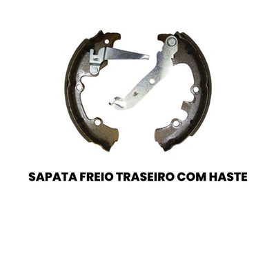 Sapata de Freio Traseira Com Haste Ford Fiesta - Imagem 2