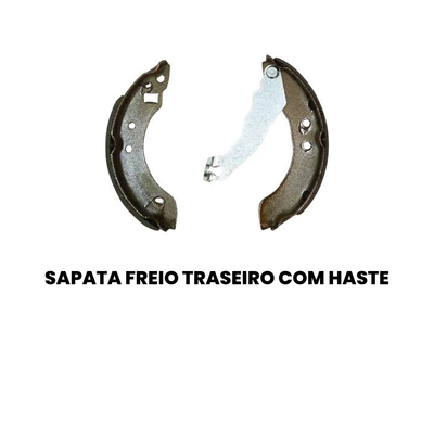 Sapata Freio Traseiro Com Haste Ford Escort - Imagem 2